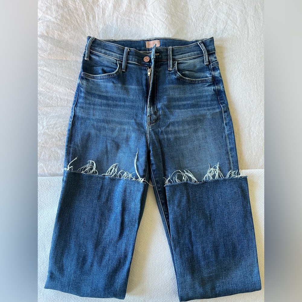 MOTHER Petite Jeans - The Lil' Hustler Ankle Fray